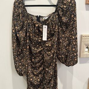 Floral Puff Sleeve Dress